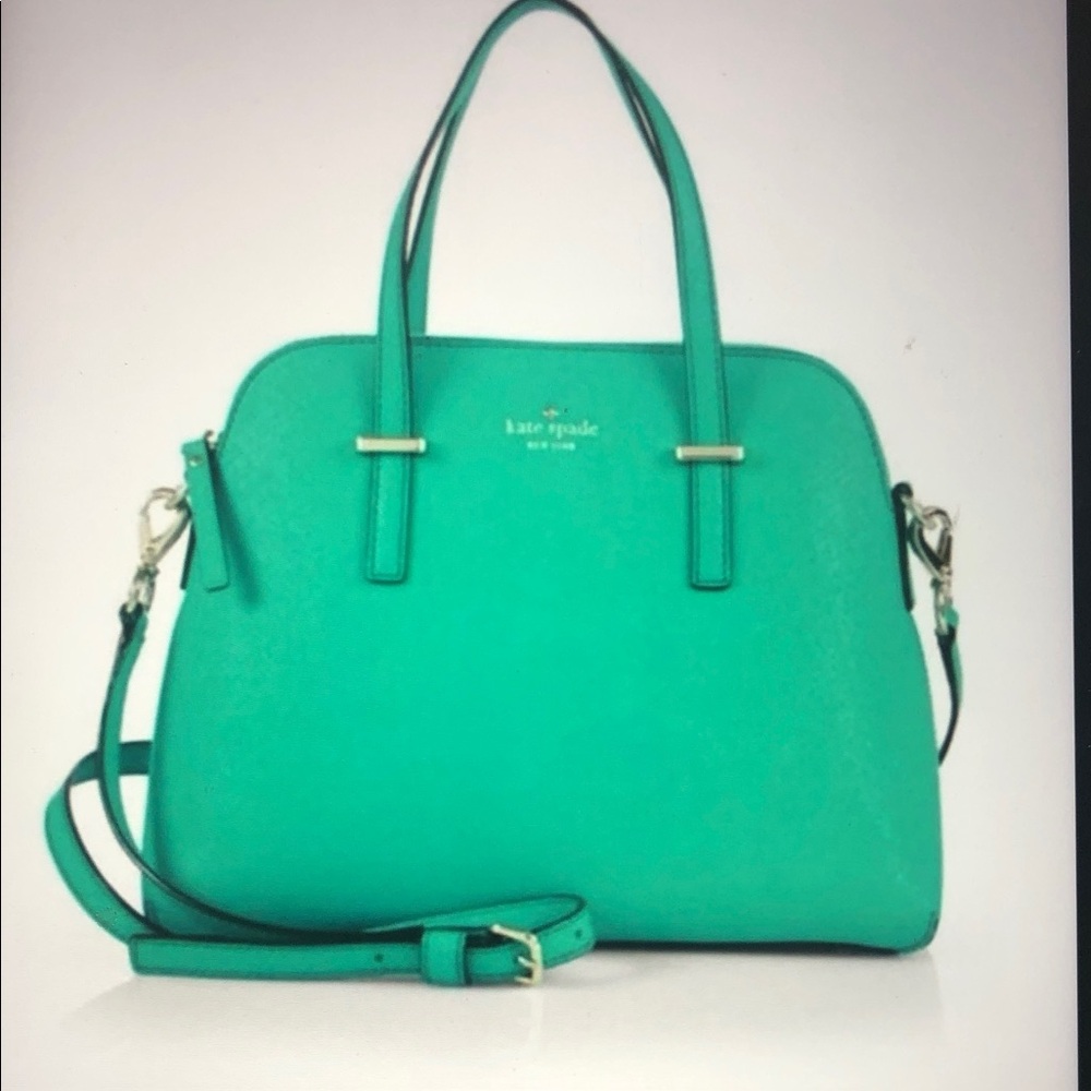kate spade teal dome satchel
